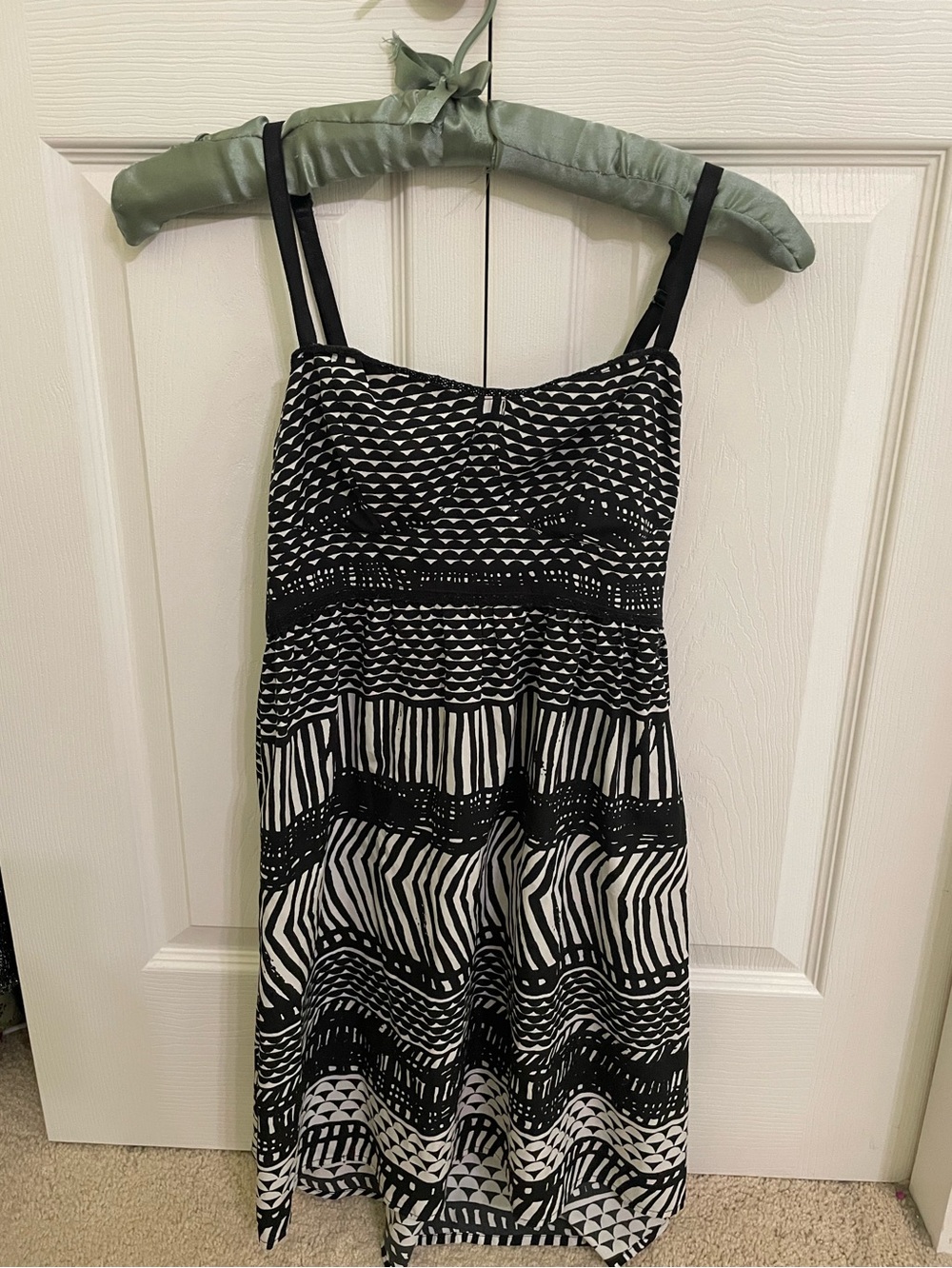 Roxy Black & White Patterned Sundress - Women